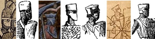Casques &agrave; facial - 13e si&egrave;cles